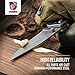 Steinbrucke Folding Pocket Knife with Clip, German Stainless Steel (8Cr15Mov) 3'' Blade, Titan Coated, Hollowed Out Handle, Great for Fishing, Hunting, Camping, Survival and Outdoor