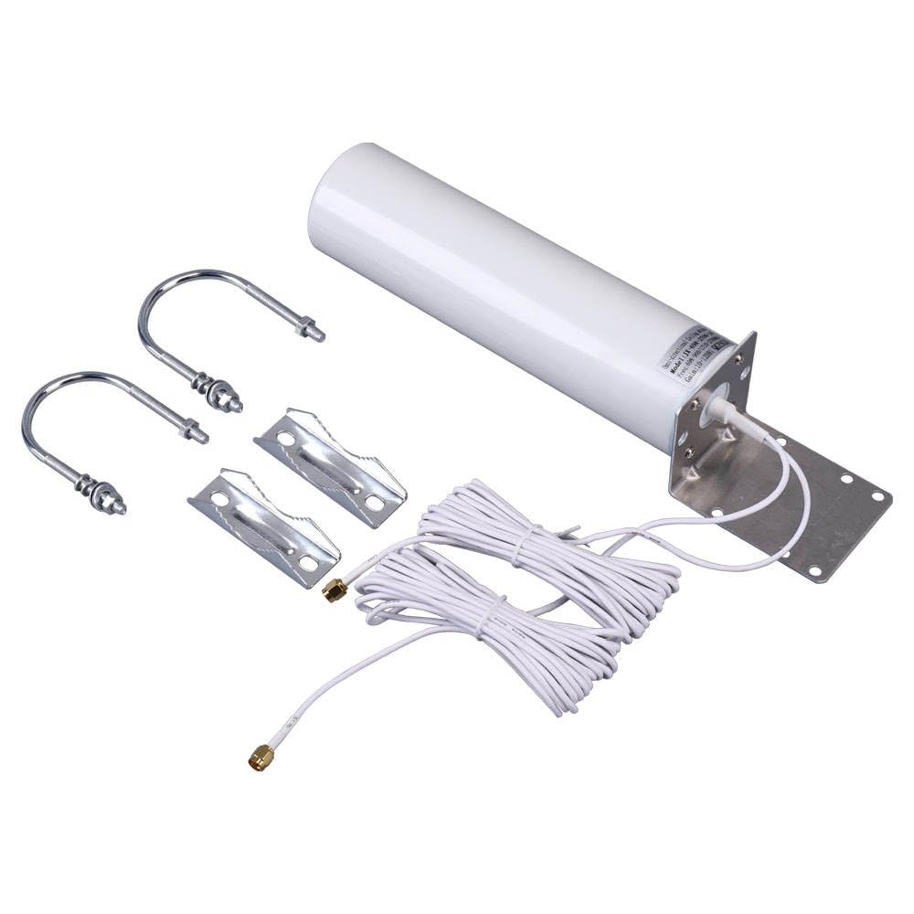Antenna esterna 5G 4G LTE 3G GSM | Impermeabile IP67 | Potente guadagno 18DBI omnidirezionale | Antenna esterna | 2 * 2 5 m SMA maschio
