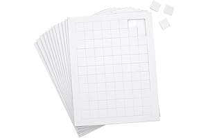 Juvale Premium 0.4in 1056 Count White Adhesive Foam Squares