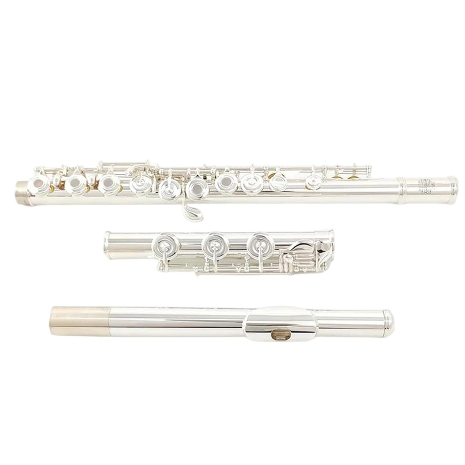 Flauto Traverso MORESKY Flauto Con Corpo In Argento A 17 Fori Aperti Tono C Modello Professionale