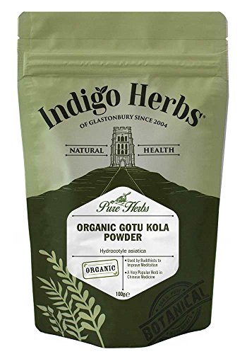 Indigo Herbs Orgánico Centella Asiática (Gotu Kola) en polvo 100g