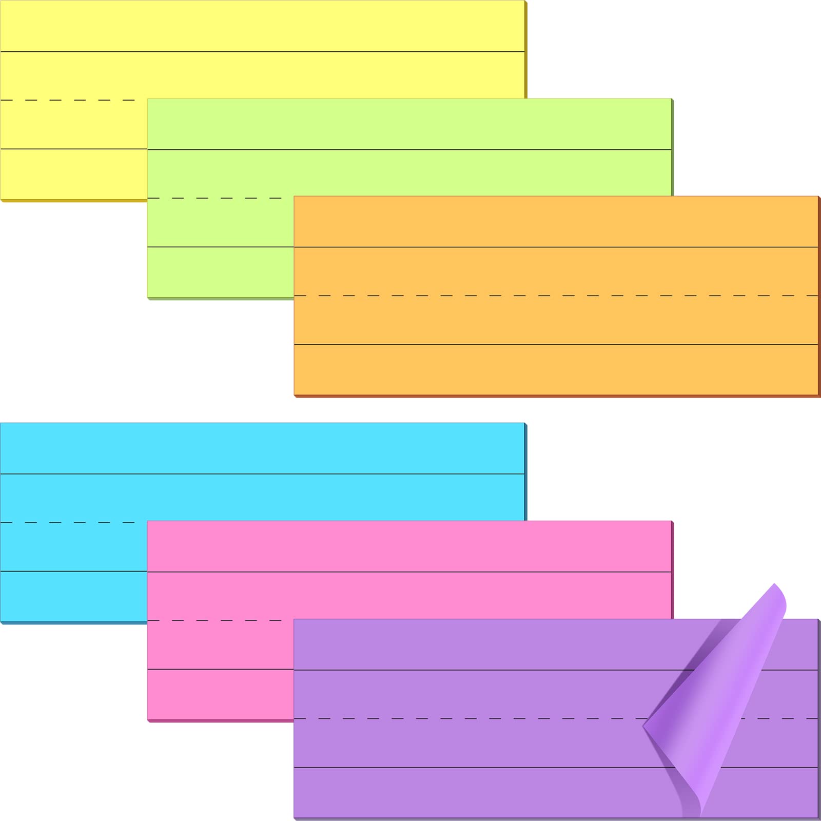 Fainne 1200 Sheets Sentence Strips for Teachers 3 x 8 Inch Paper Word