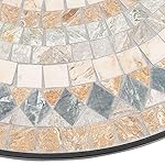 OUTLIV. Mosaik Gartentisch rund Schwarz