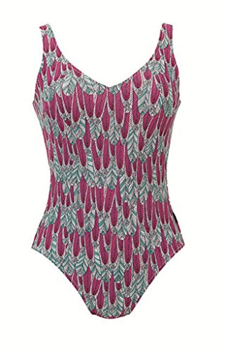 Rosa Faia Carina Women`s One-Piece Swimsuit, ANI-7851, 08C, Bubblegum