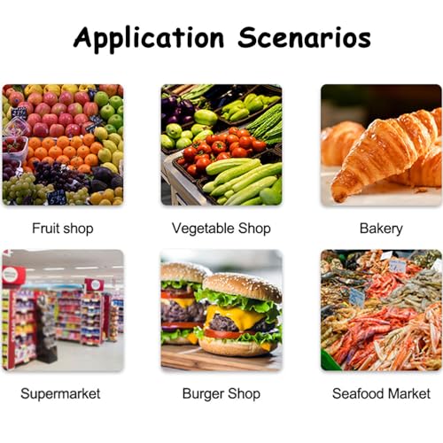 Báscula digital comercial con impresora hasta 30kg miniatura 7