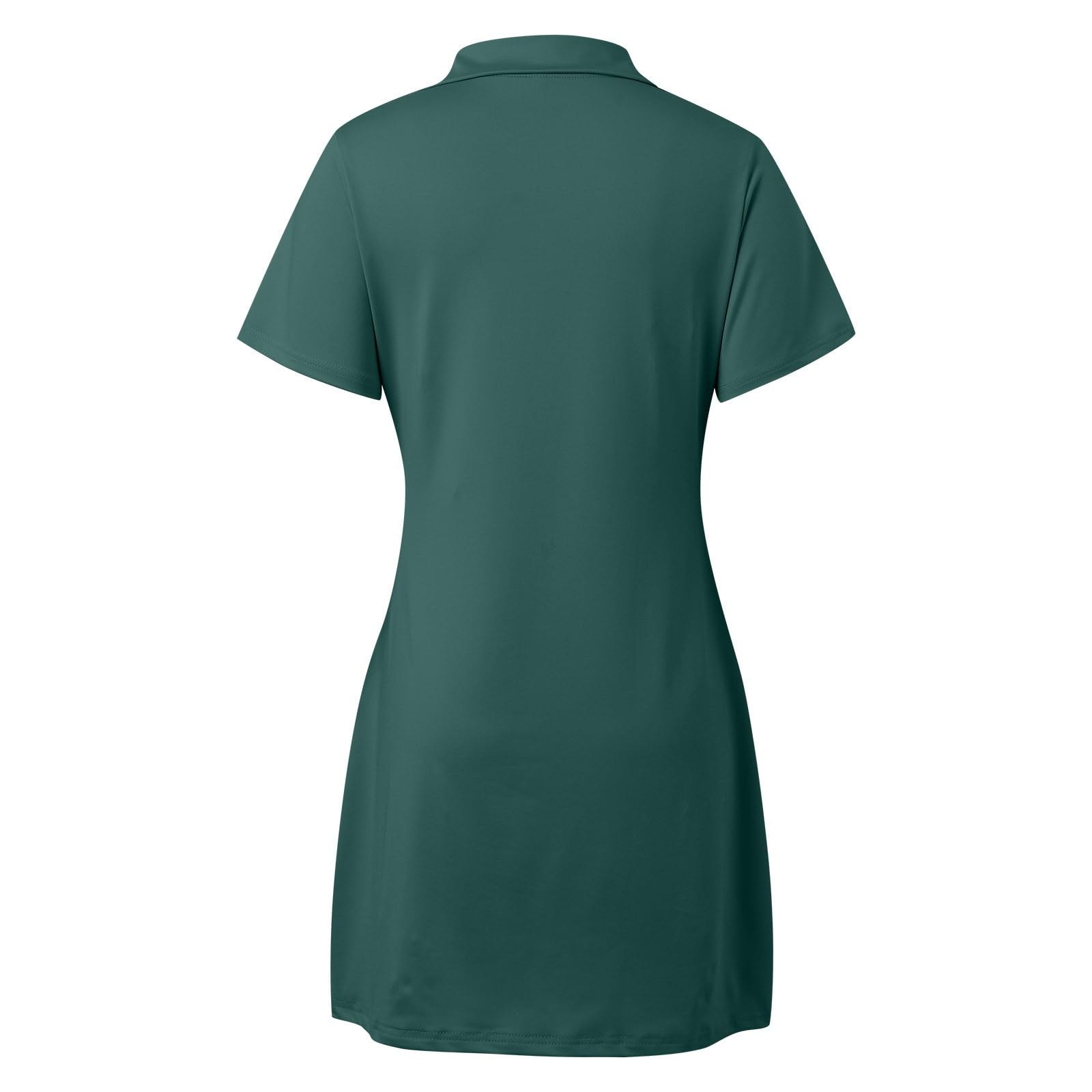 Générique Robe De Tennis De Golf Avec Short Pour Femme - Col Polo - Robe Athlétique Manches Courtes - Robe De Golf Décontractée Manches Courtes