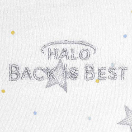 Image of HALO 100% Cotton Sleepsack Swaddle, 3-Way Adjustable Wearable Blanket, TOG 1.5, Stardust, Small, 3-6 Months