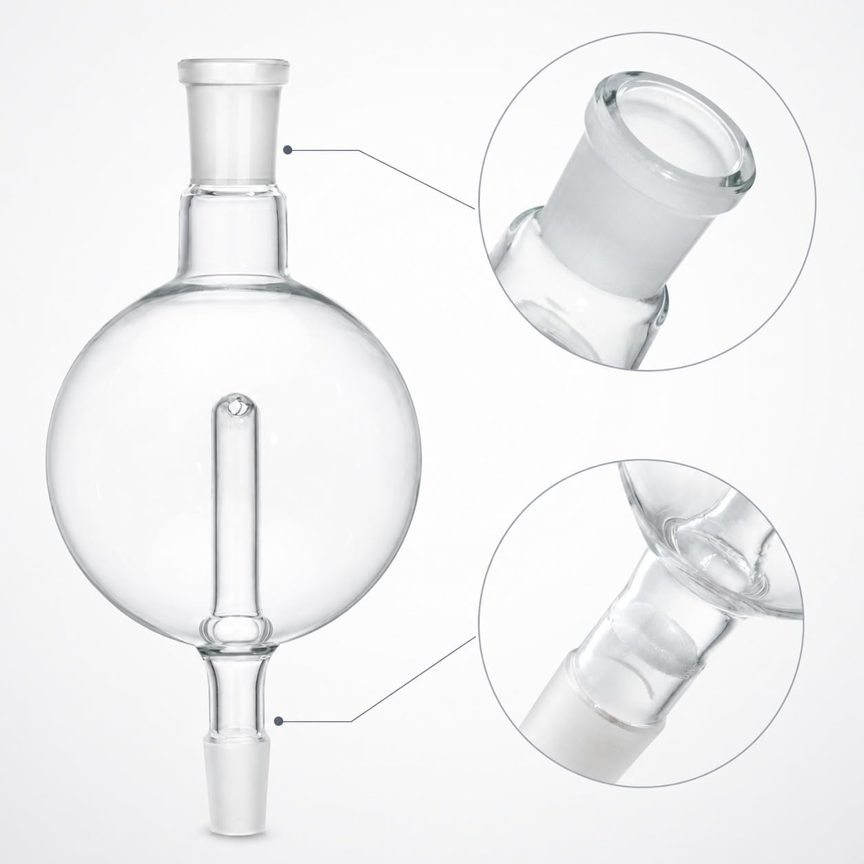 Rotation Förångare Stötfälla US Fogtätning Glas-500ml 29/42 + 29/42