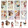 24 Sheets Cute Disney Stickers for Kids Make Your Own Cartoon Moana Sticker Make a Face Stickers for Teens Girls Boys, Classroom Rewards Movies Themed Art Craft Party Supplies (Moana) #2