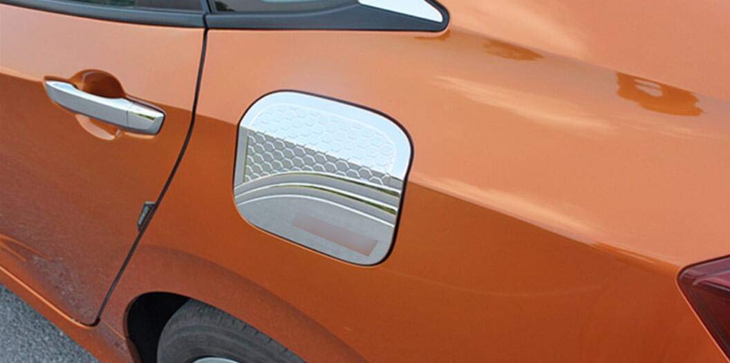 Momoap/ABS Chrome Auto Fuel Filler Door Cover Gas Tank Cap Decoration Cover Trim Compatible For Honda Civic Sedan 2016-2019