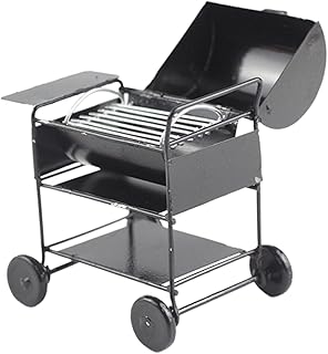 Toyvian Carrinho De Decoração Ferramenta De Cozinha Ornamento Para Crianças Para Mini Churrasco Modelo De Jogo Escala Escala De Casa Brinquedo Para Churrasco Boneca Em Miniatura