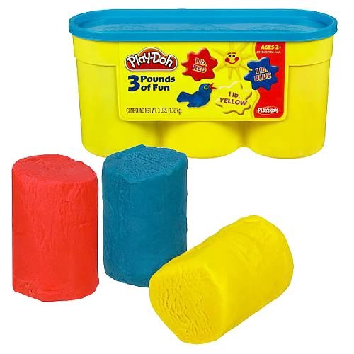 Play-Doh PlayDoh Red Blue Yellow 3-Pound Bucket