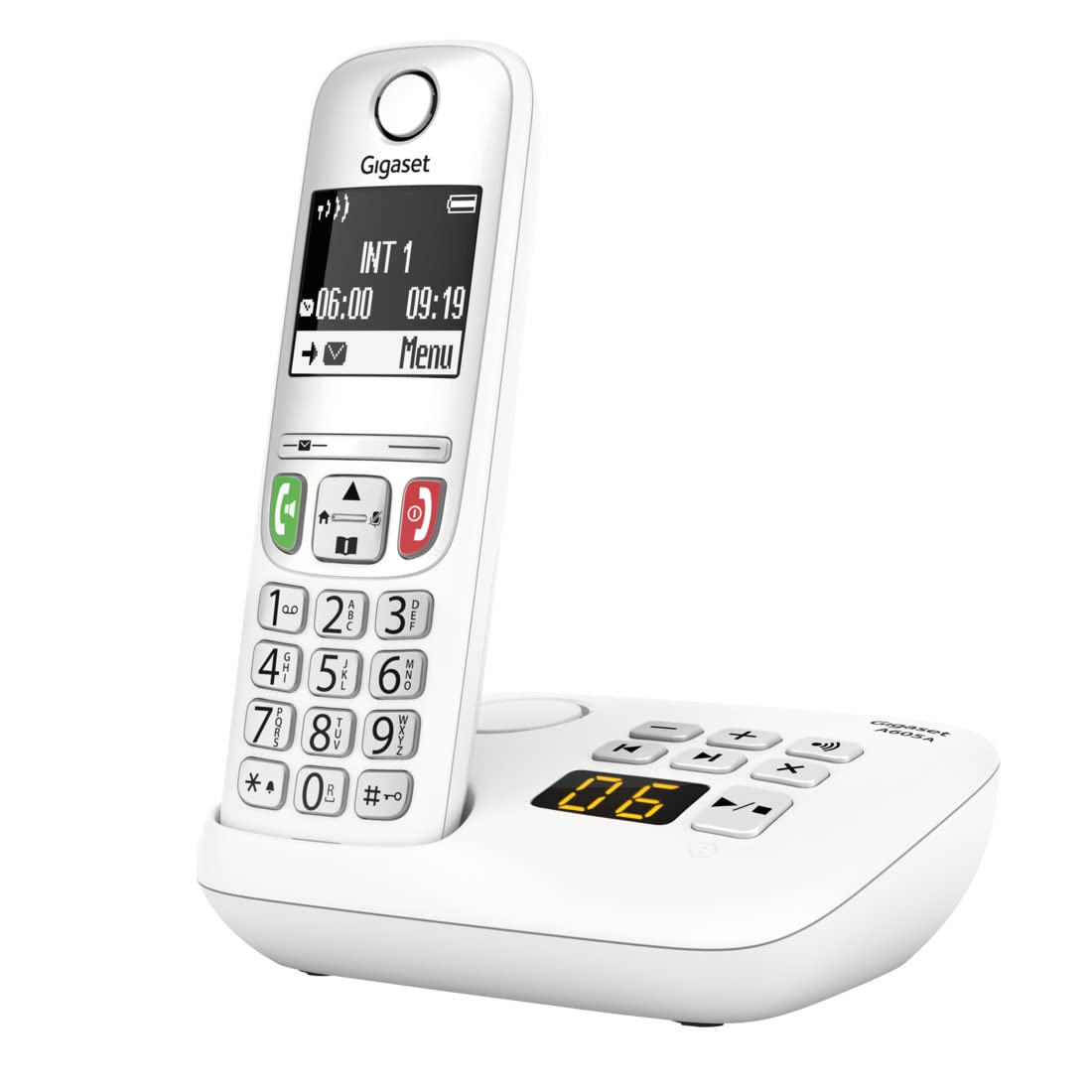 Gigaset A605A - Blanc - Téléphone domestique avec répondeur - Français