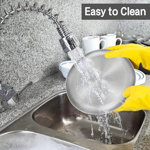 KHstylehoo 4-stück Rundes Edelstahl Teller, Φ20cm Camping Teller, Camping Geschirr, Picknick, Wandern, Küche, Party, Platzteller, Edelstahl