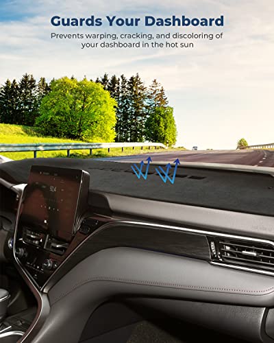 Issyauto Dashboard Cover Mat Dash Cover Compatible With 2018 2019 2020 2021 2022 2023 Camry, Dash Board Cover Dashboard Mat Protector #TOP3
