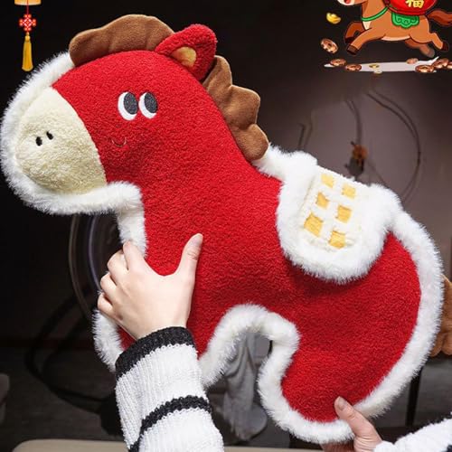 Peluche en forme de cheval : douceur rouge pour sublimer votre chambre - 7
