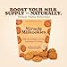 Miracle Mama Milkookies-Lactation Cookies, Oatmeal Walnut Cherry– Dairy-Free, Soy-Free, Gluten-Free, Vegan–Support Milk Supply with Oats, Flaxseed & Brewer’s Yeast–Snack for Mom- Pack of 2, 8 oz Bags