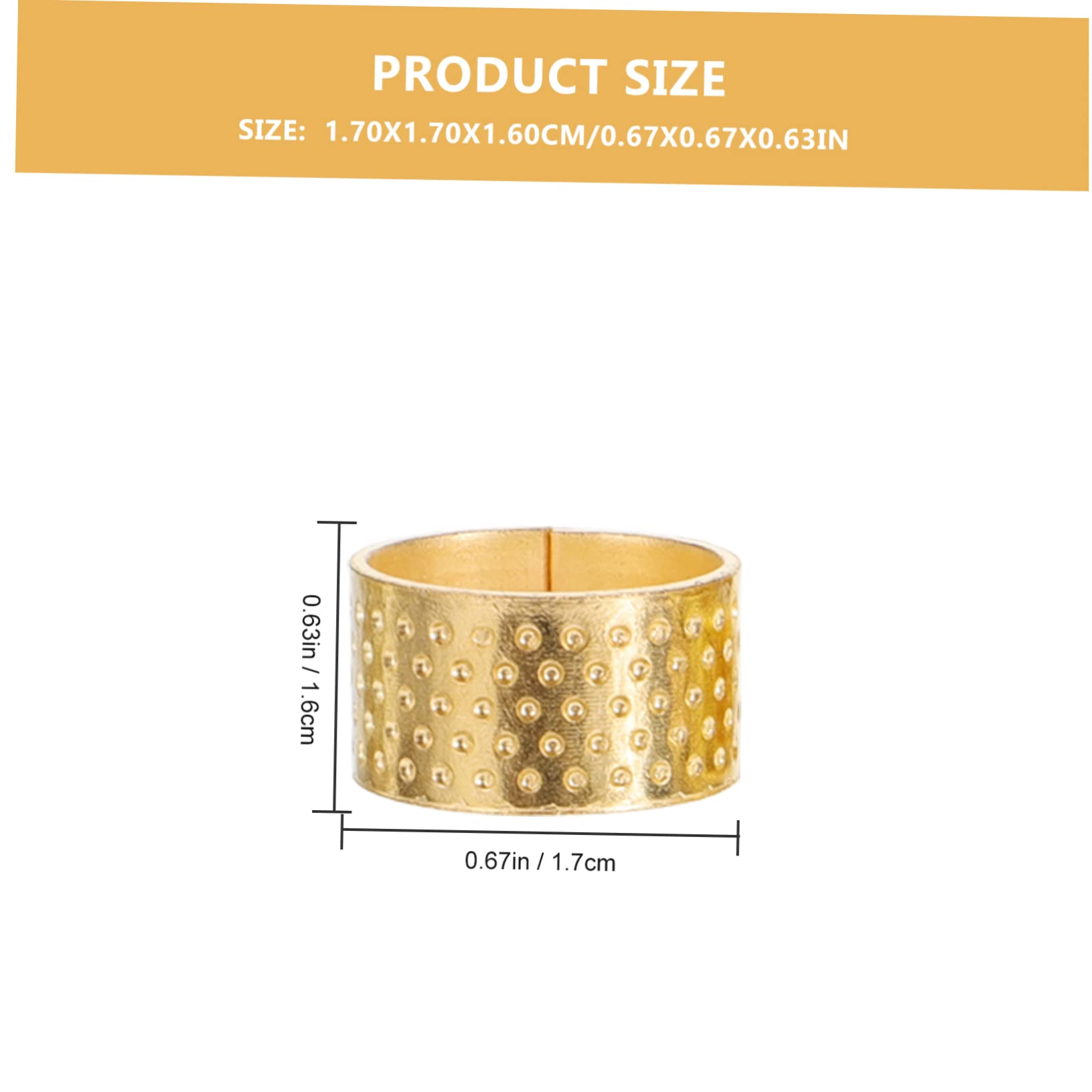 Ciieeo 60 Pz Set Ditali da Cucito Ditali del Pollice per Le su Misura Ditale da Cucire Ditali in Metallo Ditali per Cucire a Mano Ricamo Ferro Oro e Argento Ricamato