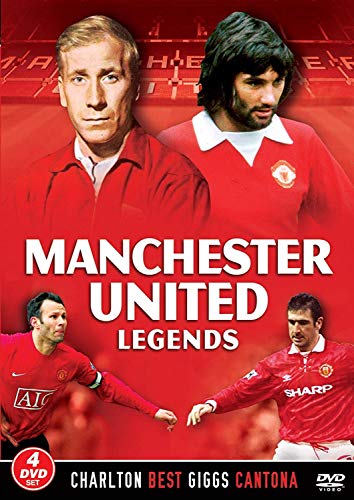 Manchester United Legends [4 DVD SET] Charlton, Best, Giggs & Cantona Man Utd