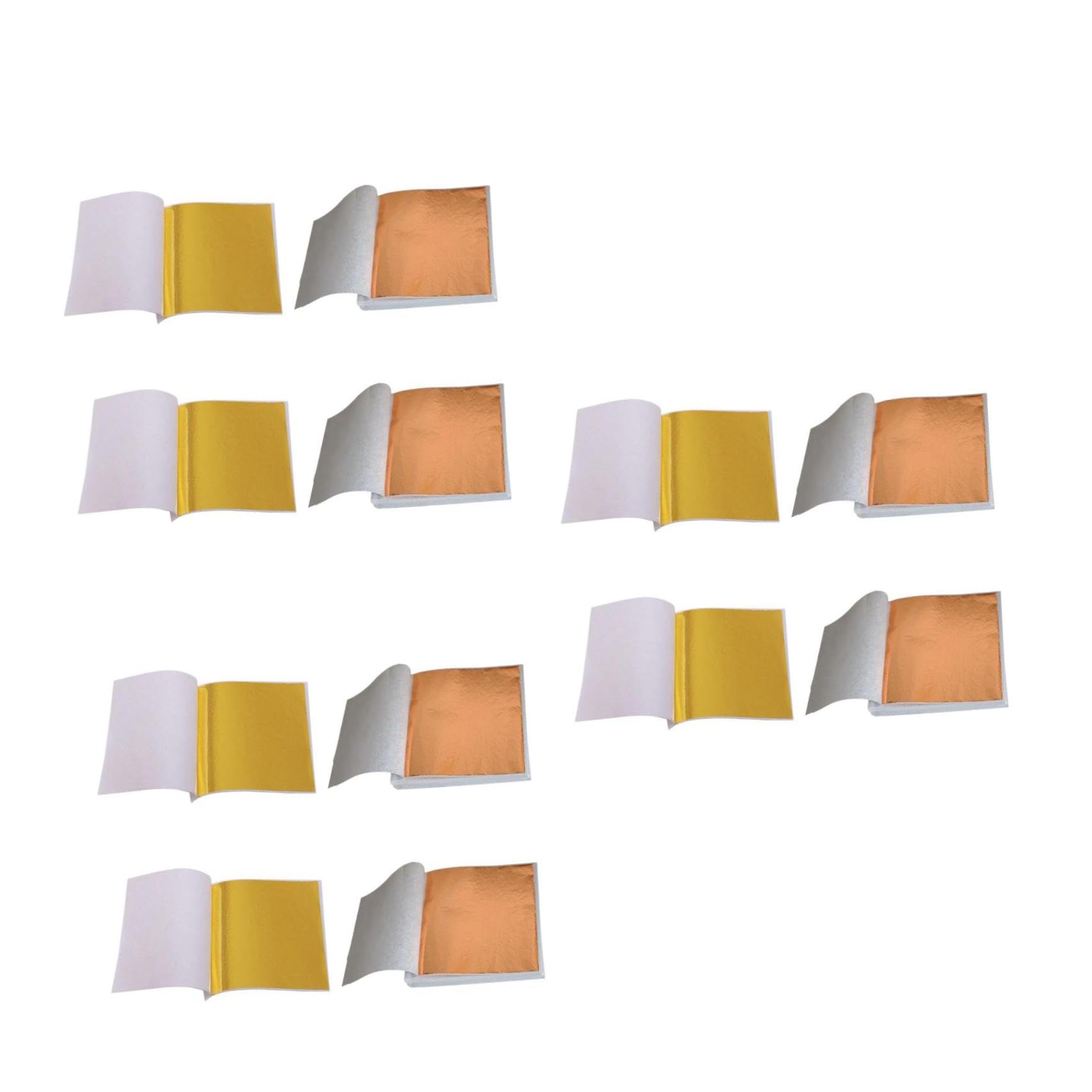 STOBOK 600blätter Imitationsblattgold Papier Gold Und Gold Für Maniküre Basteln Kunst Gilding Und Dekoration Für Projekte Möbel Und Makeup