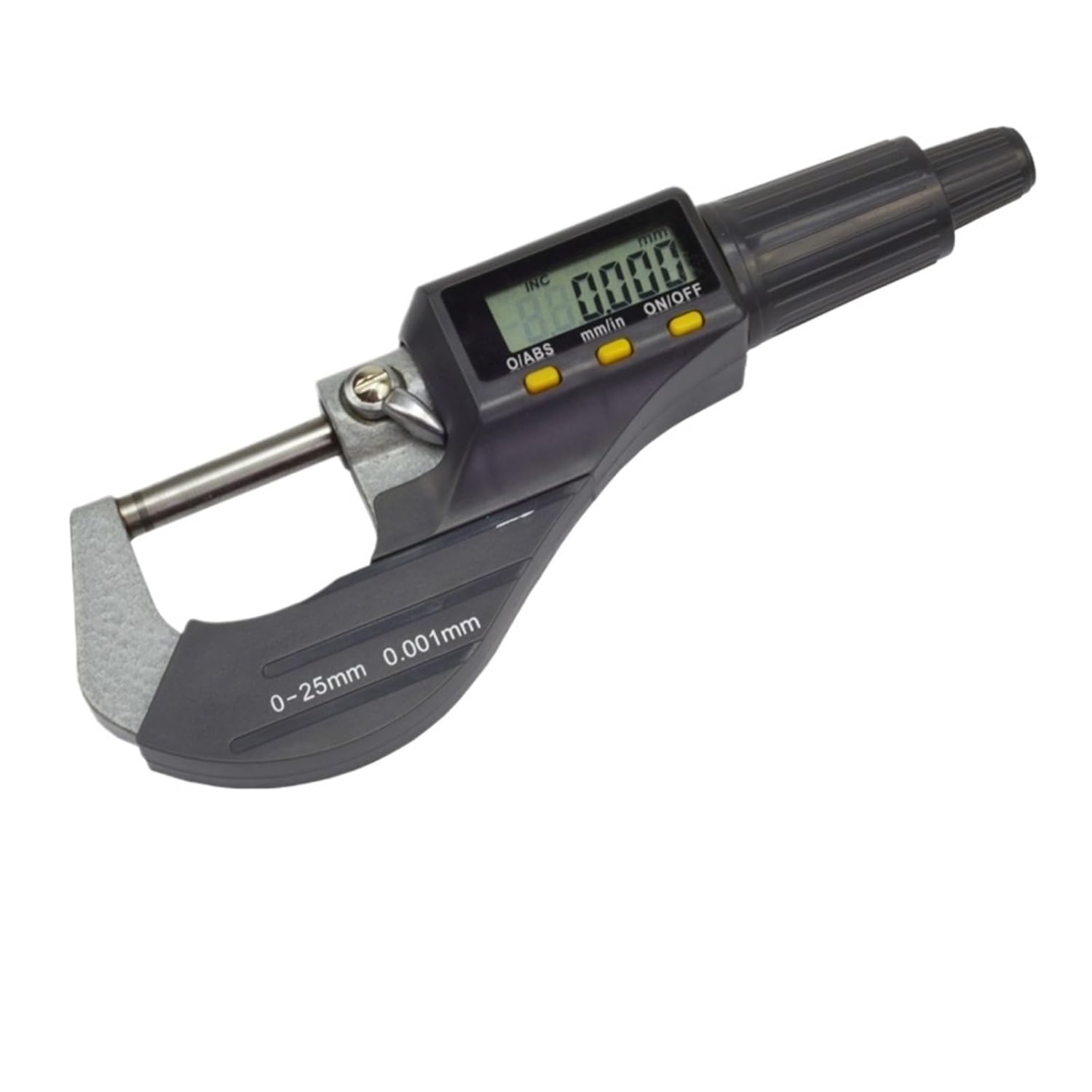 0-25mm Digital Outside Micrometer Professional Imperial/Metric Thickness Measurement Tool 0.00005 inch/0.001 mm Resolution