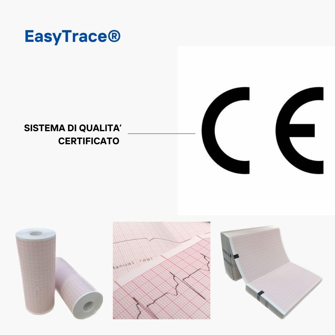 10 Pacchi CARTA TERMICA ECG SCHILLER AT-102 G2 Formato: 210 mm X 280 mm X 100 FOGLI - Riferimento originale 2157048
