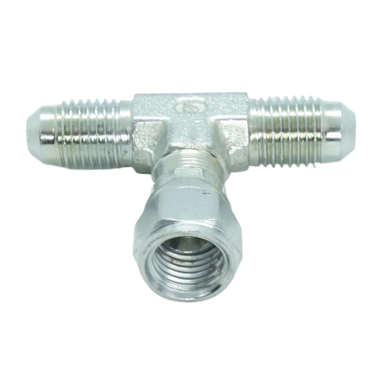 1 Piece Steel JIC Flare Tube Fitting,Tee Swivel Branch 1/4 JIC (7/16''-20 Threads)