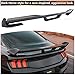 Autrix Rear Trunk Spoiler for 2024-2025 Ford Mustang EcoBoost GT Premium Dark Horse S650, Mustang Rear Spoiler Performance Style with Gurney Flap and Wickerbill Gloss Black