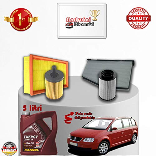 Kit tagliando filtri + olio touran 1.9 tdi 77kw