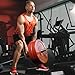 veimia V Bar T-Bar Row Landmine Handle Attachment for Barbell Bars, Solid Mine Double D Row Handle Grips with Non-Slip Rubber Grips, T-Row Attachment for Olympic Strength Training Bars,Orange