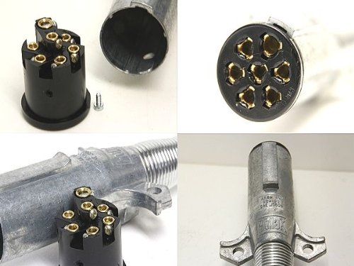 | POLLAK-USA・配線コネクターアルミ1台分フルセット プラグ