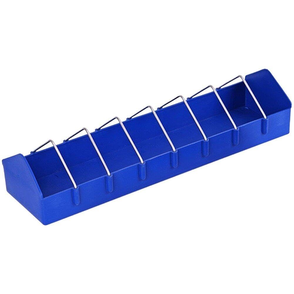 Lipfer Bird Feeding Dish Plastic Bird Water Feeder Poultry Feeder Birds Poultry Chicken Feeder Trough Plastic Slot Storage Trough Window Bird Feeder Birds Feeding Trough