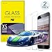 UTHMNE 2-Pack iPhone 7 Plus Screen Protector Glass, 0.3MM Slim And 9H Hardness Bubble Free, Anti-Fingerprint, Oil Stain&Scratch Coating
