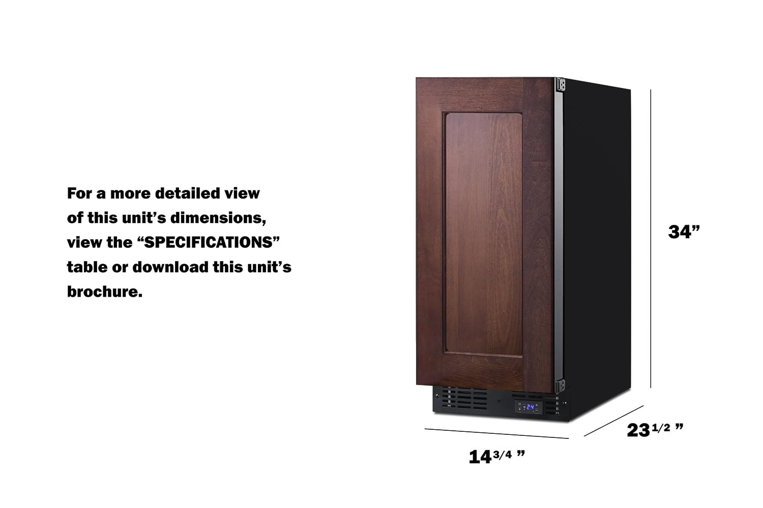 Summit Appliance 2.45 Cu. Ft. Frost Free Upright Commercial Freezer In Stainless Steel on Fridge.com - View 6