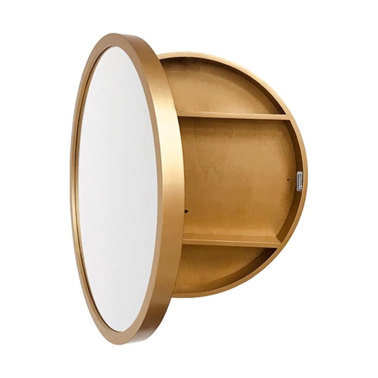 FGXHHS Round Cabinet - Solid Wood Wall Storage, Efficient nizer for Shower Room & Toilet, Safe Design, Durable Quality, Stylish Home Decor