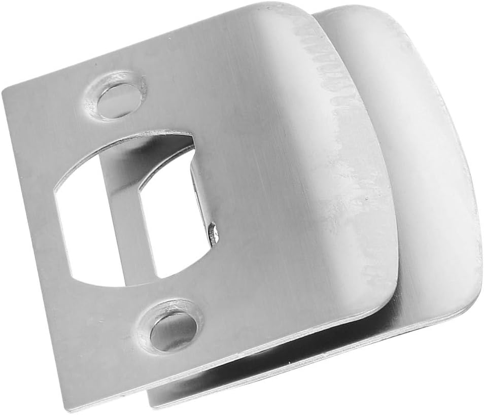 DOITOOL Deadbolt Strike Plate 8 Pcs Stainless Steel Door Reinforcement Kit Front Door Lock Hole Cover Plate for Interior Exterior Swing Doors 2.24 X 1.77 Inches Compact Design