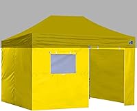 Vista 28 de Eurmax - Kit de paredes con cierre para toldo de 10 x 20 pies, con ventana de malla y puerta enrollables, solo 4 paredes (color blanco)