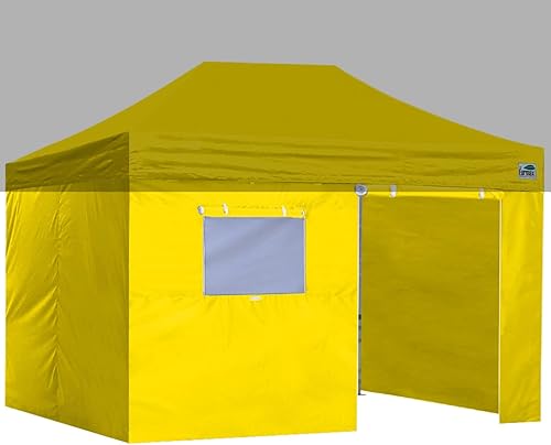 Miniatura 28 de Eurmax - Kit de paredes con cierre para toldo de 10 x 20 pies, con ventana de malla y puerta enrollables, solo 4 paredes (color blanco)