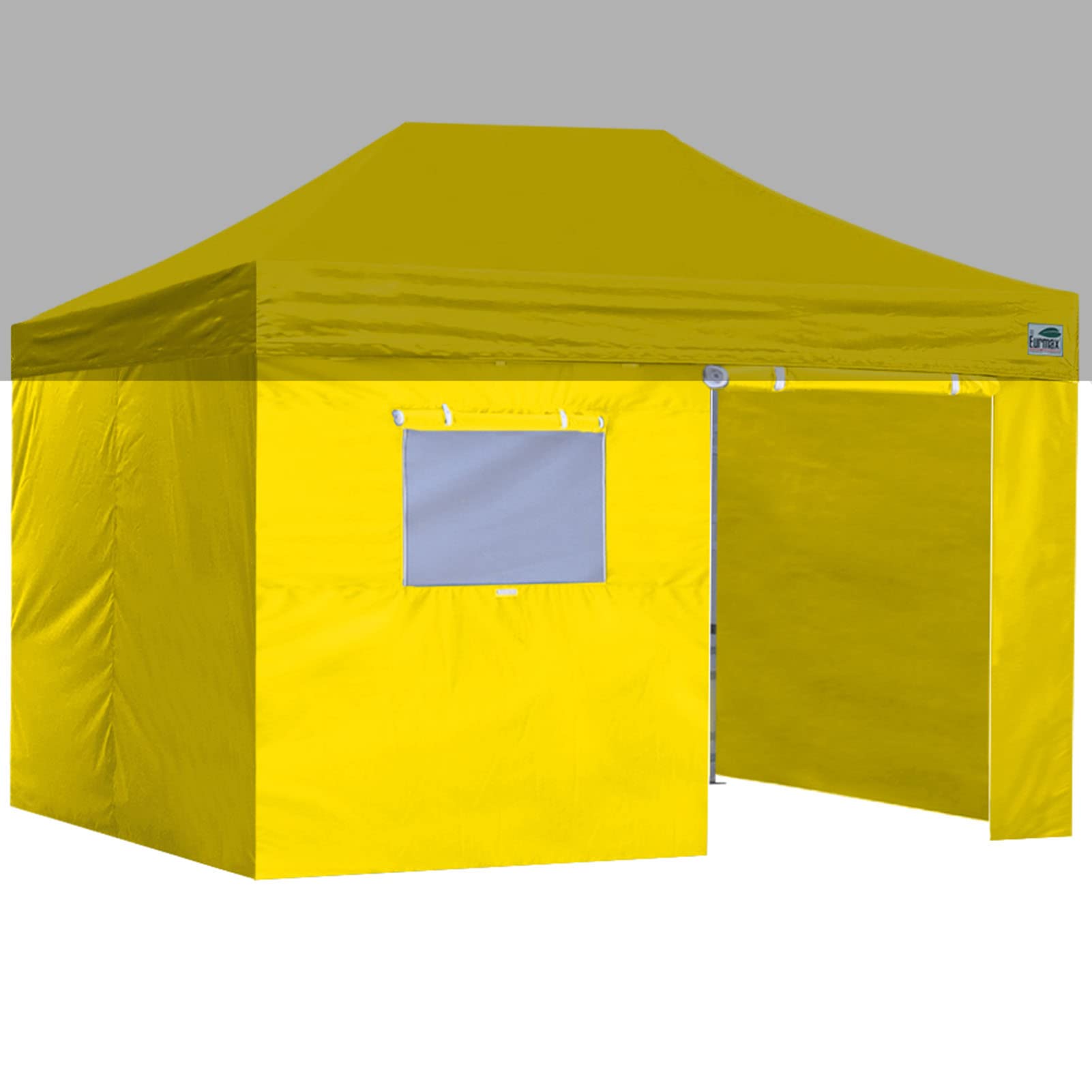 Eurmax USA Full Zippered Walls for 10 x 15 Easy Pop Up Canopy Tent,Enclosure Sidewall Kit with Roller Up Mesh Window and Door 4 Walls ONLY,NOT Including Frame and Top(Yellow) — image 1