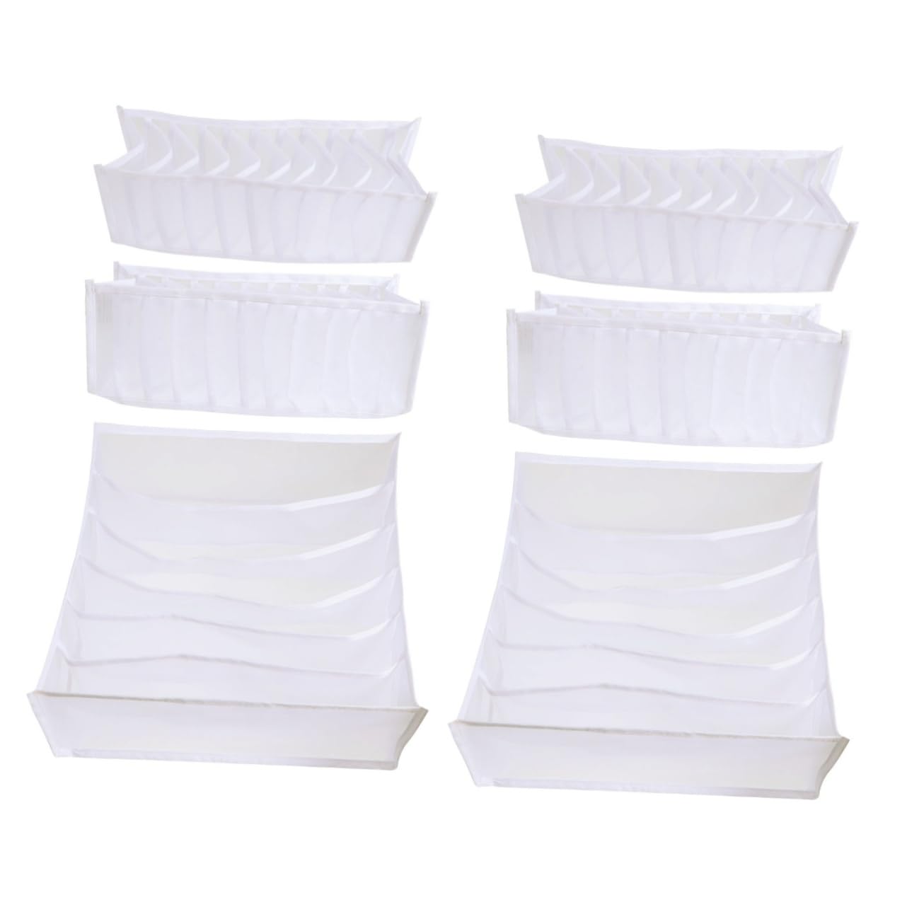 MAGICLULU Organizador De Cajones Plegable Para Ropa Interior 6 Piezas Para Guardar Sujetadores Calcetines Y Armarios. Armario Ahorrador.