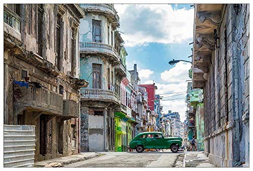 ArtPlaza Art Studio-Havana Panel Decorativo, Madera MDF, Multicolor, 90x60 Cm