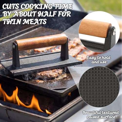 Kit para parrilla con 4 accesorios de acero inoxidable miniatura 6