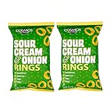 Cosmos Creations Sour Cream and Onion Puffed Ring (2 Pack - Two 3.5oz Bags) - Premium Puffed Corn...