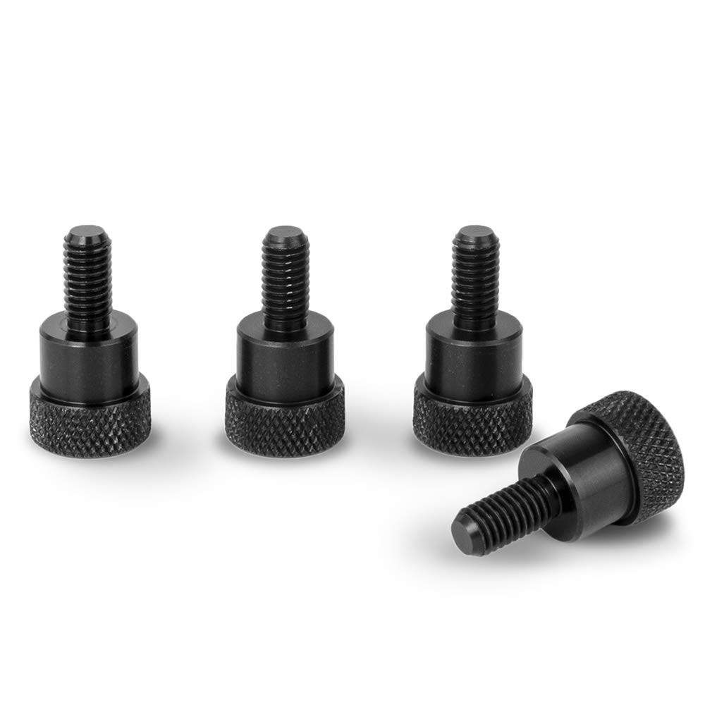 PrecisionGeek® M4 × 10 mm Rändelschrauben – Messing – Flachk