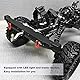 RC Crawler Heckstoßstange, RC Auto Heckstoßstange mit LED Leuchte Trailer Buckle, Crawler Heckstoßstange für Traxxas TRX-4 SCX10II 90046 Autoteil