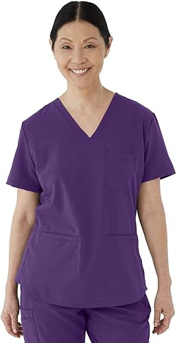Medline Lexington AVE Women's Scrub Top, Teal, Size Medium, Each