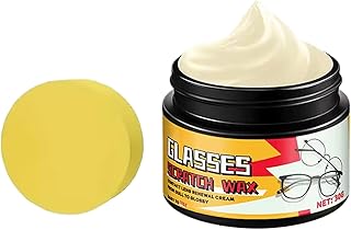 眼鏡の傷修復,30g 長持ち ポリッシュ ペースト スポンジ付属 | サングラス 傷 除去 | 車 クリーニング 曇り 時計 画面 用
