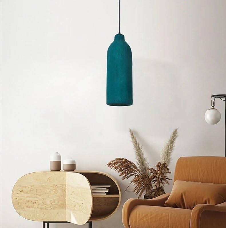 Lampe suspendue LED verte pour chambre et restaurant au style japonais