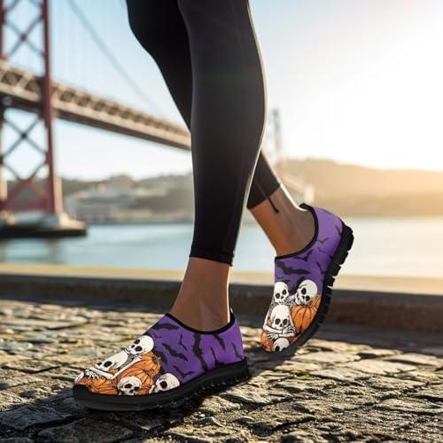 Howilath Mens Loafers Casual Slip on Breathable Shoes, Anti-Skid Running Sneakers Sport Shoes Black EVA Sole | No Laces3