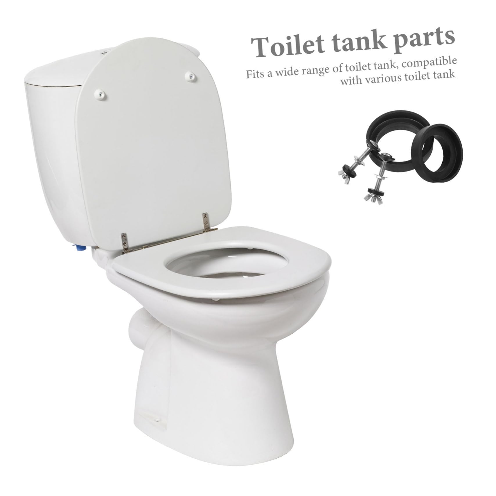 NUOBESTY 4 Set Di Viti Per Wc Anello Di Tenuta Sedile Del Serbatoio Bulloni Di Fissaggio Per Wc Kit Di Installazione Per Wc Fissaggio Meccanico Per Wc Parti Di Riparazione Per Wc